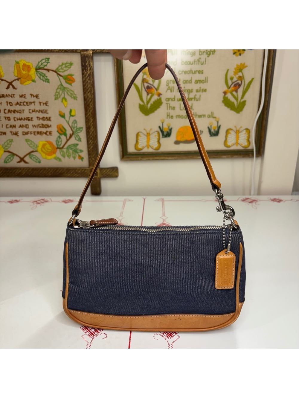 Coach Demi denim mini shoulder bag 2002 Y2K vintage